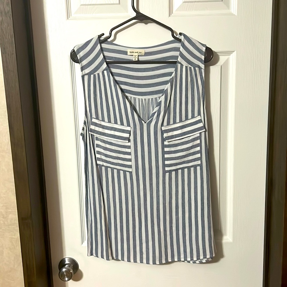 A striped blouse